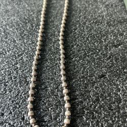 Sterling Silver Beaded Necklace