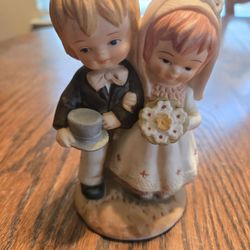 Vintage All The Lords Children Bride & Groom Figurine 