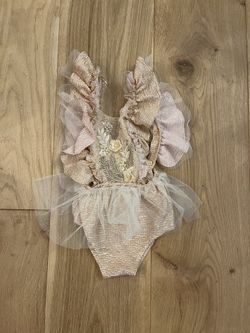 18-24 Month Toddler Girl Tutu Romper Pink 