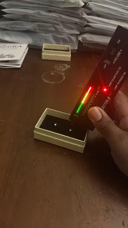 Earrings Pass Diamond Tester