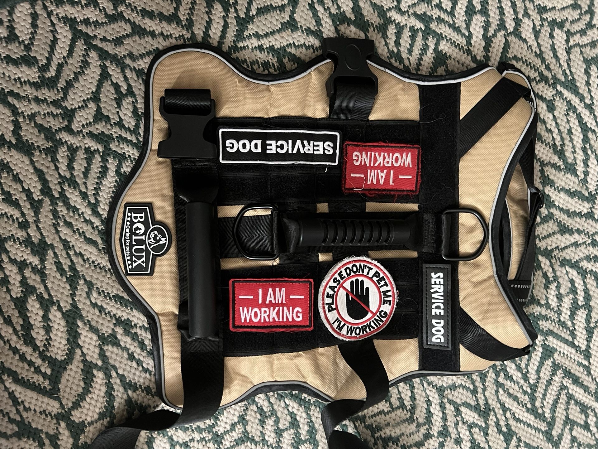 Medium Tan Service Dog Vest
