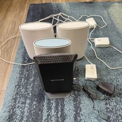 Netgear Cable Modem CM1150V For Voice And Orbi Mesh Network