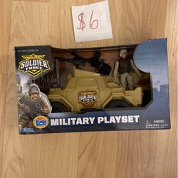 $6 New! Kids Stuff Military Playset Soldier Force