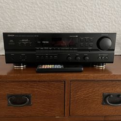 Denon Receiver W/ Multi Disc CD player and 6 Speaker Arrangement  Home Theater Speakers