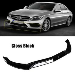 For 2015-2018 Mercedes BenZ C-class W205 Front Lip PG Style Gloss Black Brand New