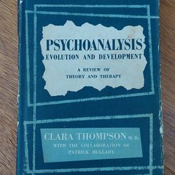 Vintage Psychoanalysis Book Clara Thompson