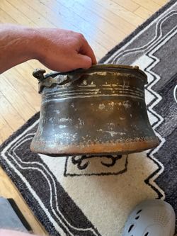 Antique Copper Pot with Handle