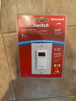 Honeywell Econo switch, programmable timer
