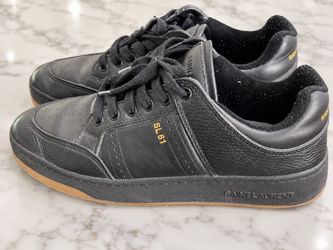 Authentic Saint Laurent SL61 Low-Top Leather Sneakers