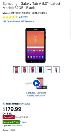Tab E 32GB 8 inch.
