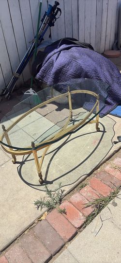 Table glass antique