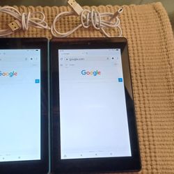 2 Fire  Tablets  "7"