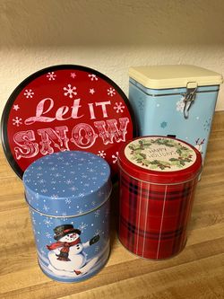Christmas tins