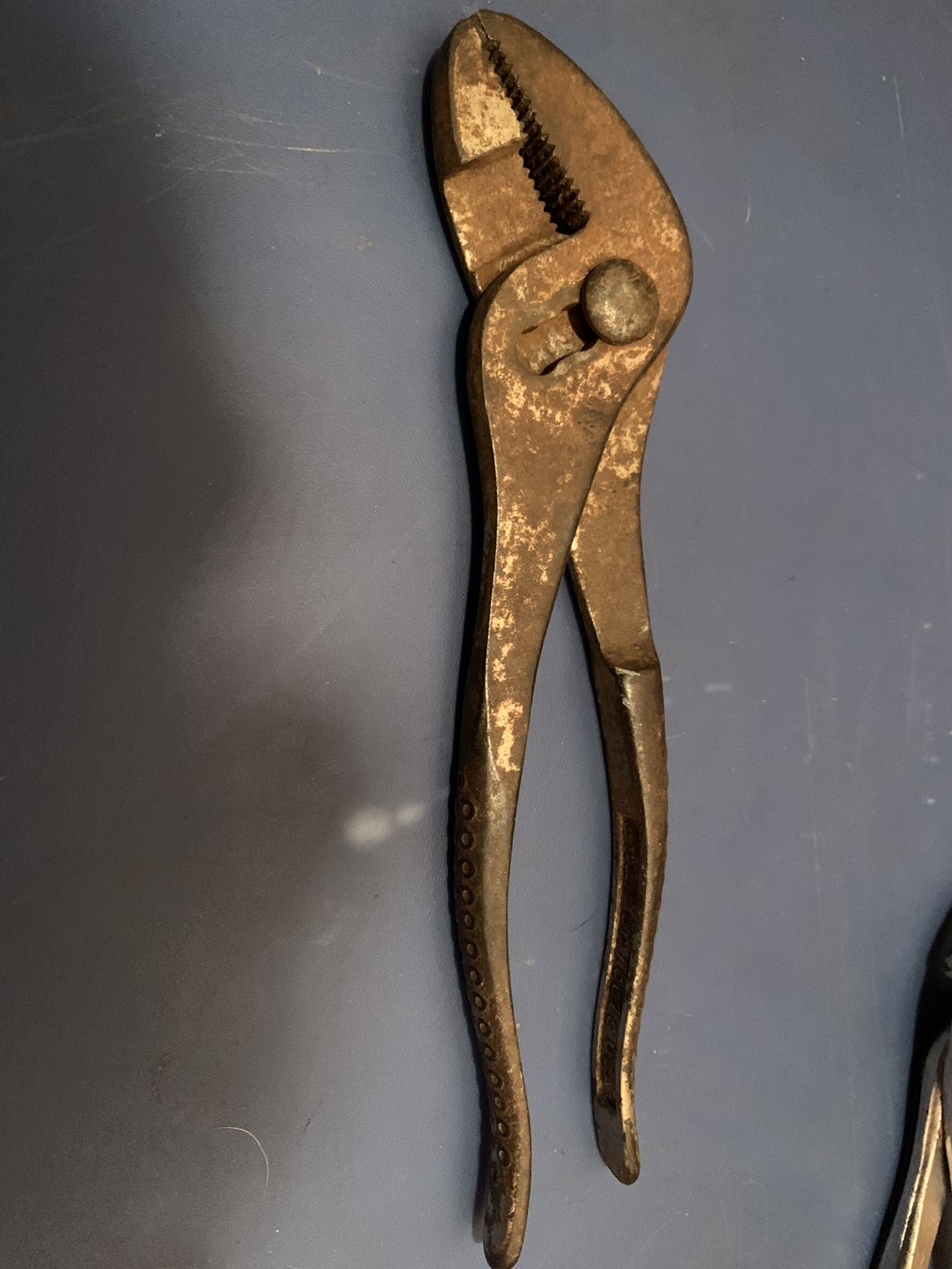 Vintage Snap-On “Vacuum Grip" No.62: 8 Inch Angle-Nose Pliers