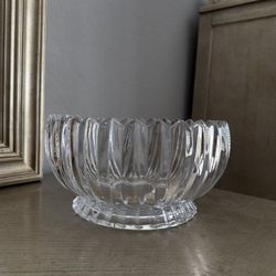 9” Footed Crystal Bowl 