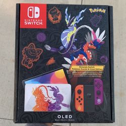 Nintendo Switch Console Pokemon Scarlet & Violet Edition