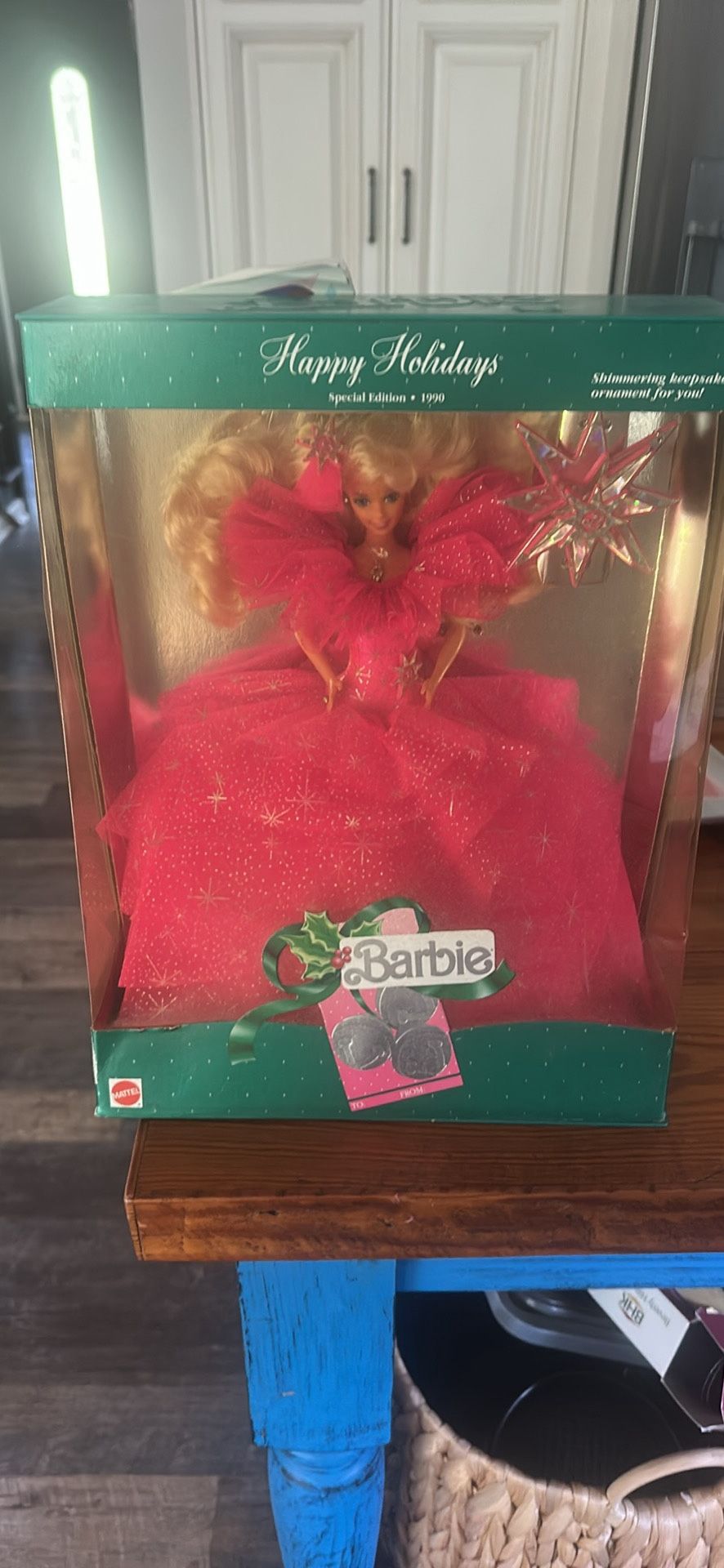 New 1990 Happy Holidays Barbie Mattel