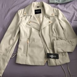 Guess Leather Jacket Size S