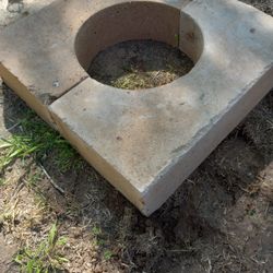Two Sets Of Bottom Solid Heavy Cantera Column Bottoms