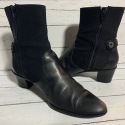 CJD Circa Jane & David Comfort 365 Women Size 8 Black Ankle Boots