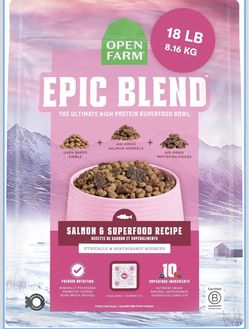 Open Farm Epic Blend Dog Food Salmon 18 lbs