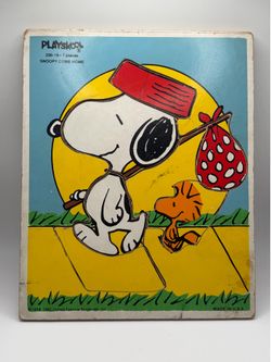 Vintage 1958 Playskool Snoopy Puzzle SNOOPY COME HOME