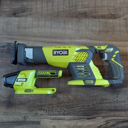 Ryobi P514 18V Cordless One+ Variable Speed Reciprocating Saw + LED Flashlight (Batteries Not Included / Power Tool Only)