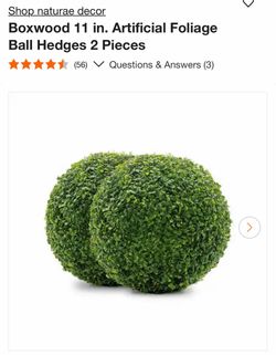 Artificial Foliage Ball Hedges