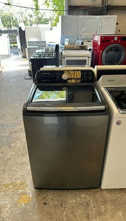 Samsung Top Load Washer Stainless Steel - Top Load Easy View Glass Lid