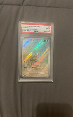 Squirtle 151 Illustration Rare PSA Slab 9