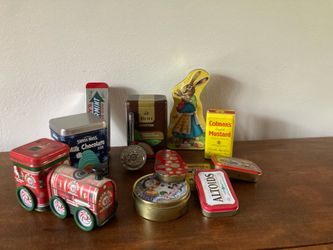 Vintage Assorted Tin Containers