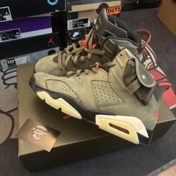 Jordan 6 Travis Scott Olive Sz 11
