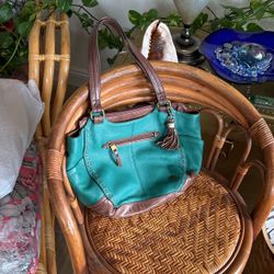 TURQUOISE THE SAC LEATHER PURSE