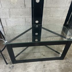 Glass Entertainment Center-TV Stand