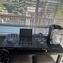 Denon Prime 4 Standalone DJ Controller Excellent Condition With All Accessories Engine OS Serato DJ