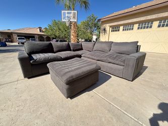 Gray Sectional Cloud Couch - Free Delivery