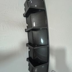 15-23 Dodge Charger SRT V3 style Rear Bumper Diffuser Carbon Fiber Print