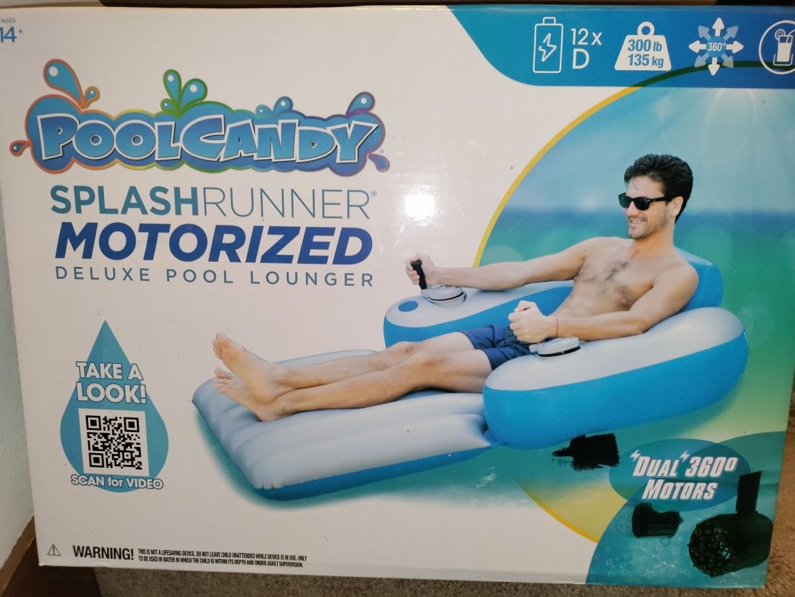 Splash Runner Motorized Deluxe Pool Lounger By Pool Candy!