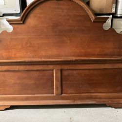 Solid Wood King Bed Frame