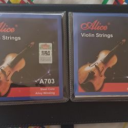 2 SETS NUEVOS CUERDAS D VIOLIN 