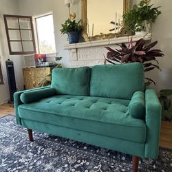Velvet Green Couch