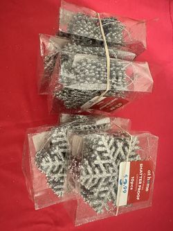 Snowflake Glitter Ornaments