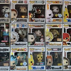 Variety Of Funko Pops 