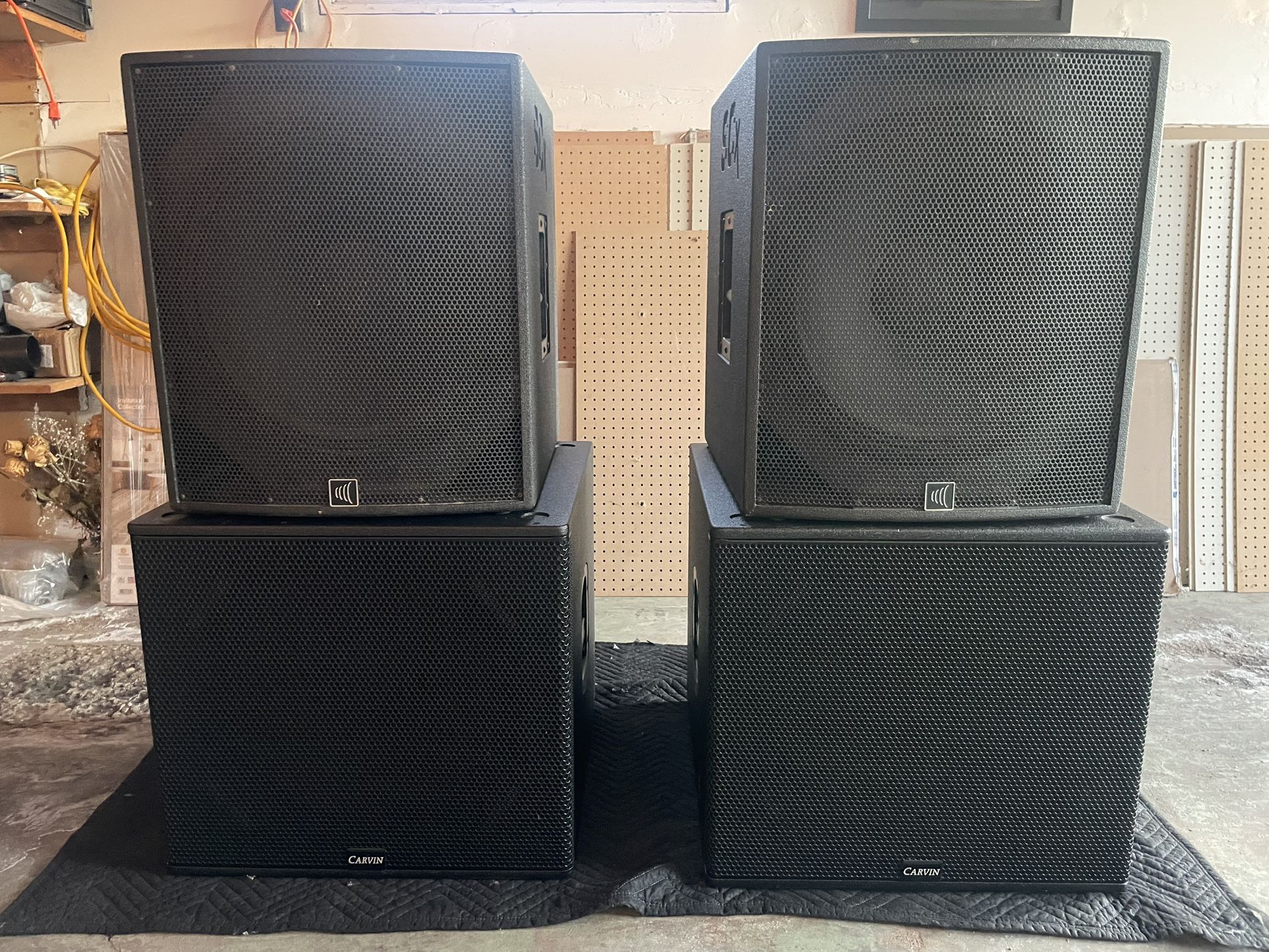 Subwoofer Carvin 2000 W And 1400 W
