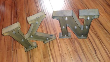 Old School Light Up Letters