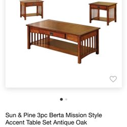 3 Piece Coffee Table Set