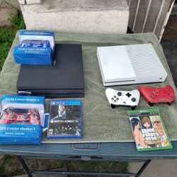 $260! Per Bundles. 1 Game. 2 Controllers. 2020 Xbox One S 1000GB Has Games installed. $260! 2020 PS4 Pro 1000GB Has Games installed. Trade are welcome