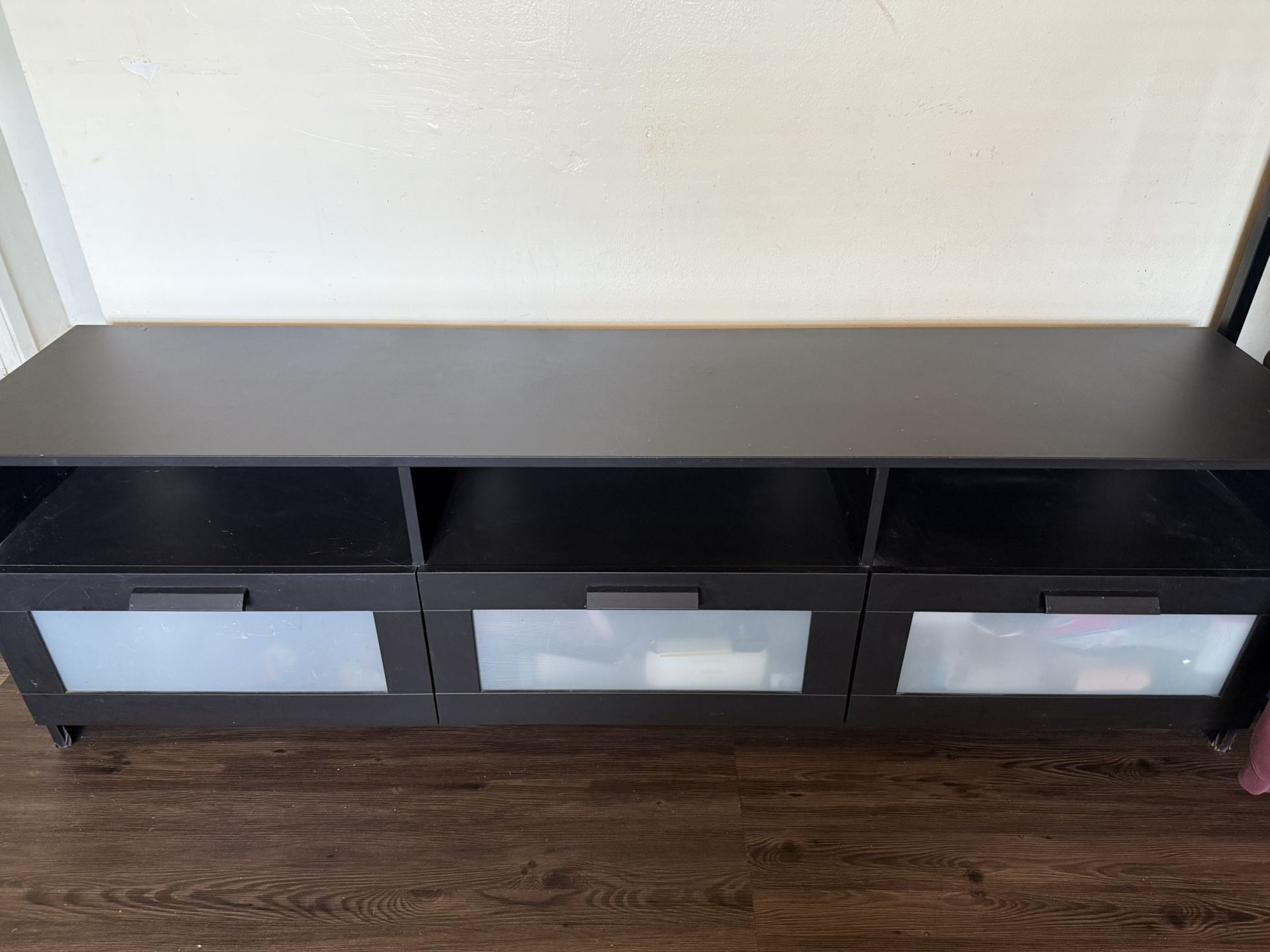 IKEA Black TV Stand