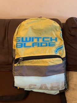 Unique, One of a Kind CABRINHA Hand Made Lightweight Durable Backpack - Made from KiteSurfing Kites