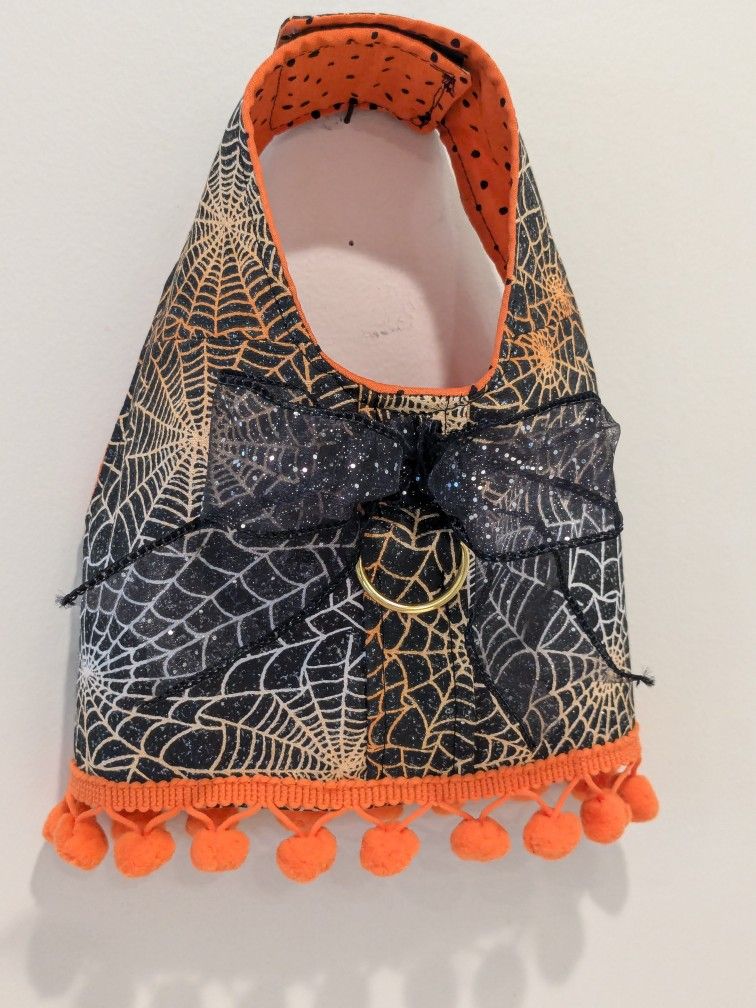Handmade Halloween Dog Harness With D-ring